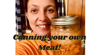 Canning meat using simple raw pack method [upl. by Arted255]