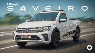 Nova Volkswagen Saveiro Trendline 2024  Com melhor custo x benefício supera a Fiat Strada Freedom [upl. by Anikat]