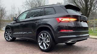 Skoda NEW Kodiaq 2023 Sportline in 4K Black Magic Metal 20 Inch Vega Walk around amp detail inside [upl. by Hoy720]