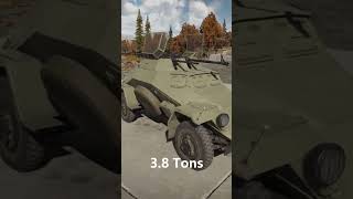 Top 5 lightest tanks in War Thunder [upl. by Ehctav685]