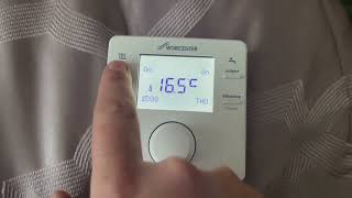 HOW TO USE the Worcester comfort rf2 thermostat newboilerblackpool [upl. by Kaylyn]