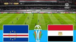 Cape Verde vs Egypt  AFRICA Cup 2023 Group B  Full Match All Goals PES  Gameplay [upl. by Imak]