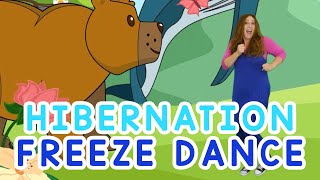 Hibernation Freeze Dance  Winter Brain Break Sing Play Create [upl. by Neehsuan]