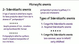 Classification of Microcytic Anemia  Sideroblastic Anemia of chronic inflammation [upl. by Dougy]