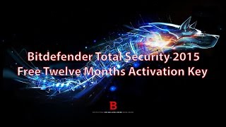 Free Bitdefender Total Security 2015 License Key [upl. by Paulette]