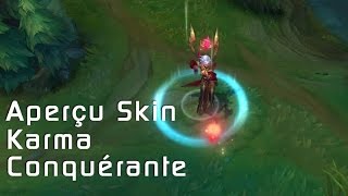 Karma conquérante Aperçu Skin League of Legends [upl. by Delilah]