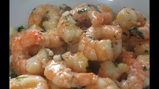 HOW TO MAKE GARLIC SHRIMP RECIPE WITH A PARSLEY BUTTER [upl. by Nebra851]