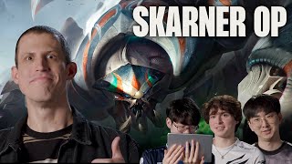 Will Skarner be OP LCS Junglers react to the Skarner VGU [upl. by Aleirbag]