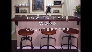 How To Make Wood Countertops [upl. by Dranyam]