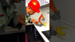 RC excavator make new cake shorts buildeRC cooking excavator toys RC [upl. by Nella137]