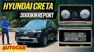 Hyundai Creta  3000km Review  Long Termer autocarindia1 [upl. by Hwang282]