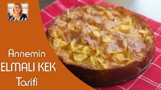 Annemin nefis elmalı kek tarifi Mama´s leckerer Apfelkuchen CANAN´S REZEPTE [upl. by Shue]