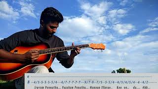 Yamunai aatrile full song on guitar with tabs covered by viswanathan [upl. by Neelahtak113]