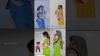 4 Deep meaning video about pregnancy time 🥲 part3 shorts art drawing mom viralvideo [upl. by Delgado522]