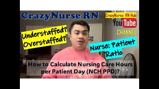 How to calculate Nursing Care Hours per Patient Day NCH PPD  Overstaffed amp Understaffed Hospital [upl. by Amr]