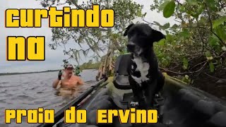 🚨TRABALHANDO PESCANDO E COZINHANDO na praia do Ervino🏖️ [upl. by Abbye]