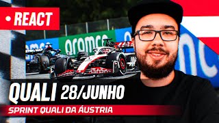 F1 REACT AO VIVO  CLASSIFICAÇÃO SPRINT DA ÁUSTRIA DE 2024 [upl. by Vita]