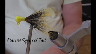 Flaring Squirrel Tail For A Crappie Jig [upl. by Clotilda565]