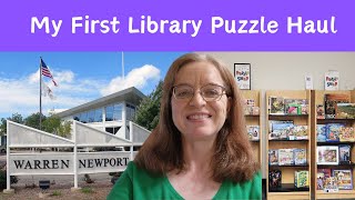 My First Library Puzzle Haul at the Warren Newport Public Library [upl. by Iznekcam307]