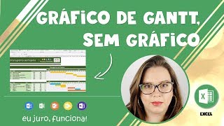 GRÁFICO DE GANTT SEM GRÁFICO  CRONOGRAMA DE PROJETOS [upl. by Cl]