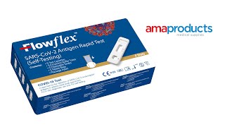 AMAPRODUCTS  FLOWFLEX SARSCoV2 Antigen Rapid Test SELF TEST NASAL [upl. by Maggee135]