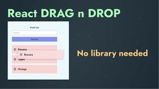 React drag and drop sort list [upl. by Theresa763]