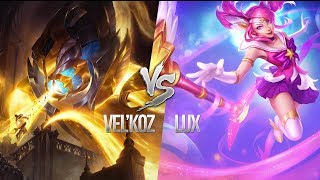 SARDOCHE REPLAY  VELKOZ VS LUX  UNE GAME DE PLUS DUNE HEURE HIHI [upl. by Anesor793]