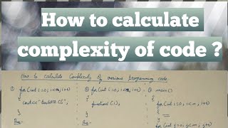 How to find complexity from given code  Examples to find complexity from given code [upl. by Thacker838]