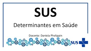 13 SUS Determinantes de Saúde [upl. by Tesil]