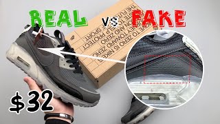 NIKE AIR MAX 90 TERRASCAPE Lime Ice REAL vs FAKE [upl. by Layney]