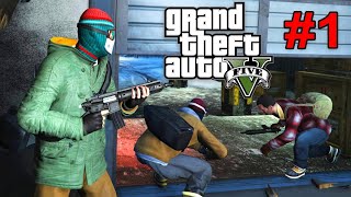 BANK ROBBERY 1st MISSION IN GTA 5 1  GTA 5 gameplay Part1 insaani gamerz [upl. by Kared223]