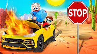 Wir FINDEN ein GEHEIMES AUTO in einer STAUBIGEN REISE Roblox [upl. by Eiramanin30]