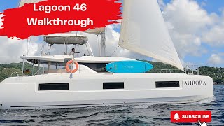 2021 Lagoon 46 Catamaran full Walkthrough with Commentary [upl. by Gulick749]