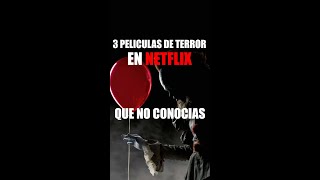 3 PELICULAS DE TERROR EN NETFLIX QUE NO CONOCIAS EN 2022 [upl. by Briant]