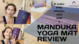 Manduka Yoga Mat Review  Pros and Cons of 5 Popular Yoga Mats for Home Workouts and Yoga Practice [upl. by Gnol]