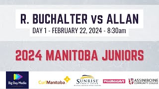 R BUCHALTER vs ALLAN  2024 Junior Championships Day 1 [upl. by Stevens]