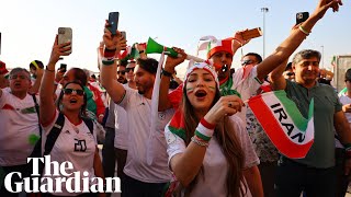 Wheres Bale Iran fans celebrate victory over Wales at Qatar World Cup [upl. by Eula]