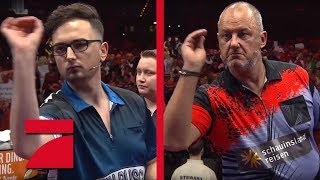 MarcelScorpion amp Martin Schindler vs Frank Rosin amp Phil Taylor  Gruppenphase  Promi Darts WM [upl. by Feinberg]