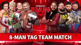 Cody Rhodes RKBro amp Ezekiel Vs Seth Rollins Kevin Owens amp The Usos  WWE Raw 25042022 Español [upl. by Straub]