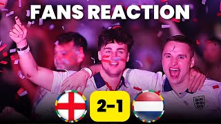 EPIC CELEBRATIONS  England fans REACT to Watkins vs Netherlands 21 [upl. by Rizzo]