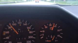 W124 300D BeschleunigungAcceleration 0150 kmh [upl. by Nyleda]