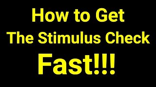 How to Get Your Stimulus Check as Quickly as Possible [upl. by Halivah]