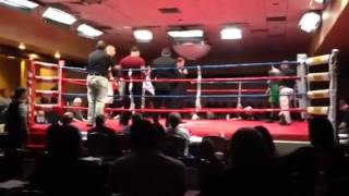 Radivoje Kalajdzic Serbian Faster Boxer for 34 seconds KO KO in The Round 1 14022014 [upl. by Jeggar]