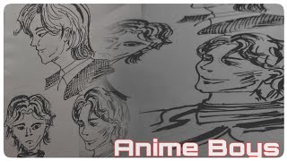 Anime Drawing with Marker  Drawing process [upl. by Akirdnas497]