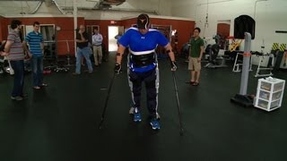 Wearable Robot Helps Paraplegics Walk [upl. by Fleur]