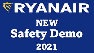 NEW RYANAIR SAFETY DEMO 2021  For New 737MAX [upl. by Montfort]