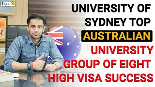 University of Sydney  Top Australian University  Group of eight high visa success [upl. by Ecinnahs]