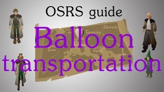 OSRS Hot air balloon transportation guide [upl. by Yetak]