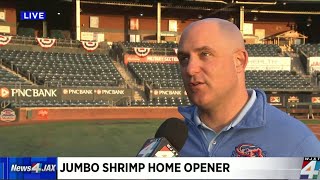 Jacksonville Jumbo Shrimp home opener [upl. by Hinkle318]