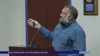 Bloomington Utilities Service Board October 7 2024 [upl. by Gunilla]